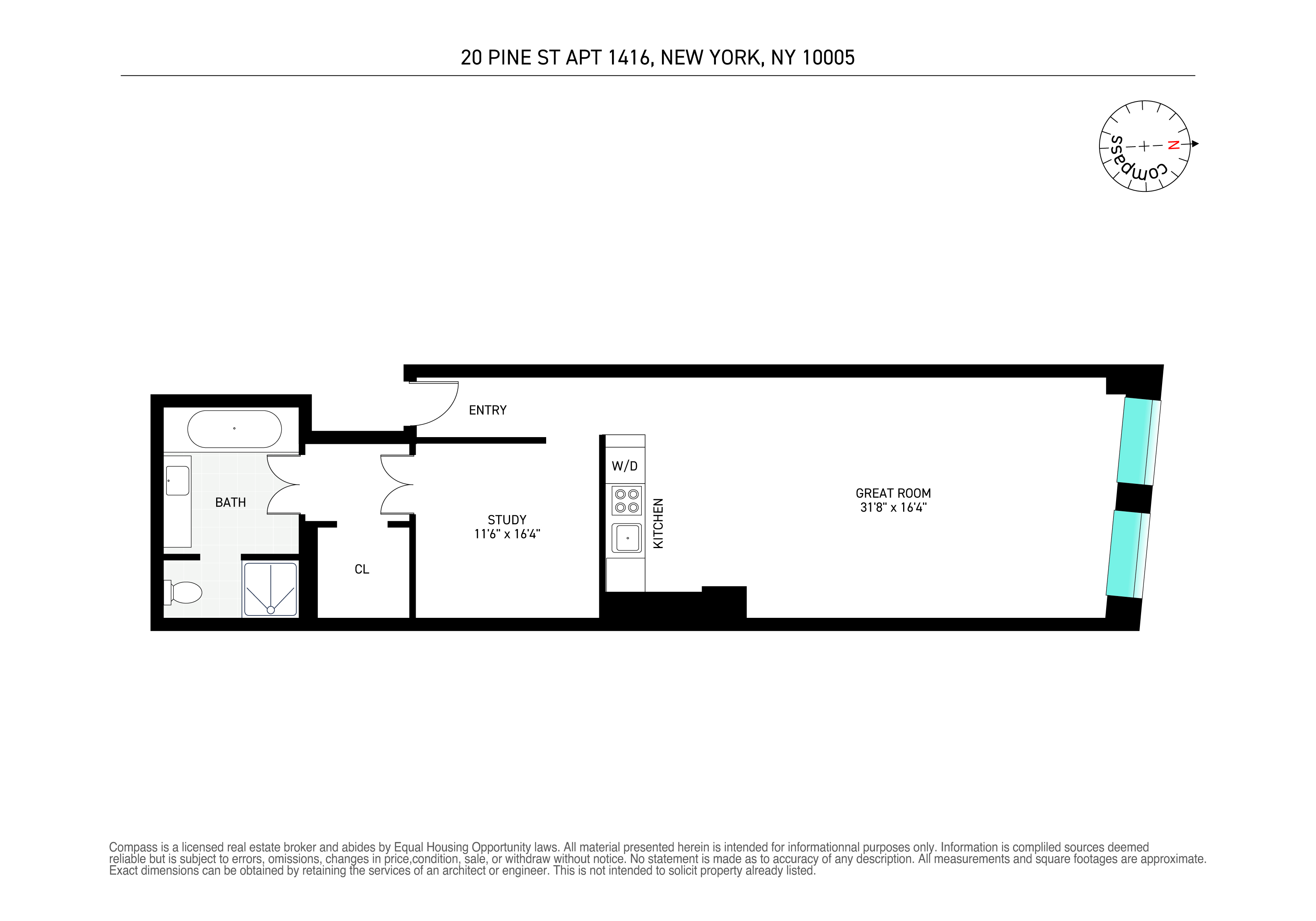 20 Pine Street, Unit 1416 Manhattan, NY 10005 - Photo 12 of 12