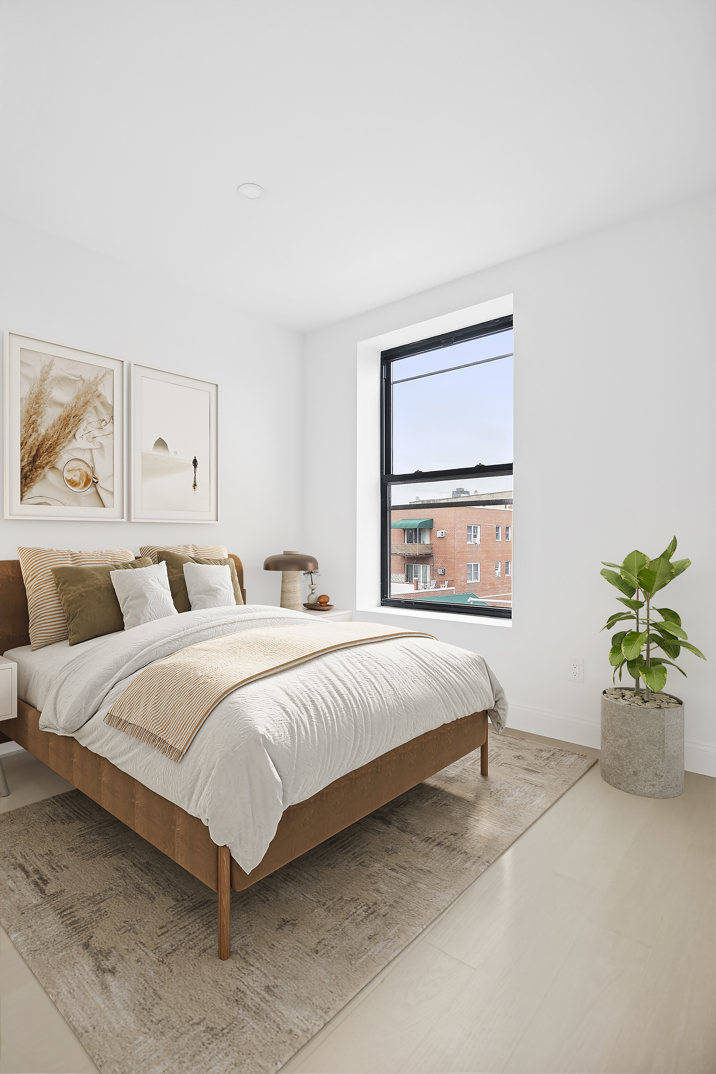 298 Degraw Street, Unit 2 Brooklyn, NY 11231 - Photo 6 of 11 a bedroom with a bed and a painting on the wall