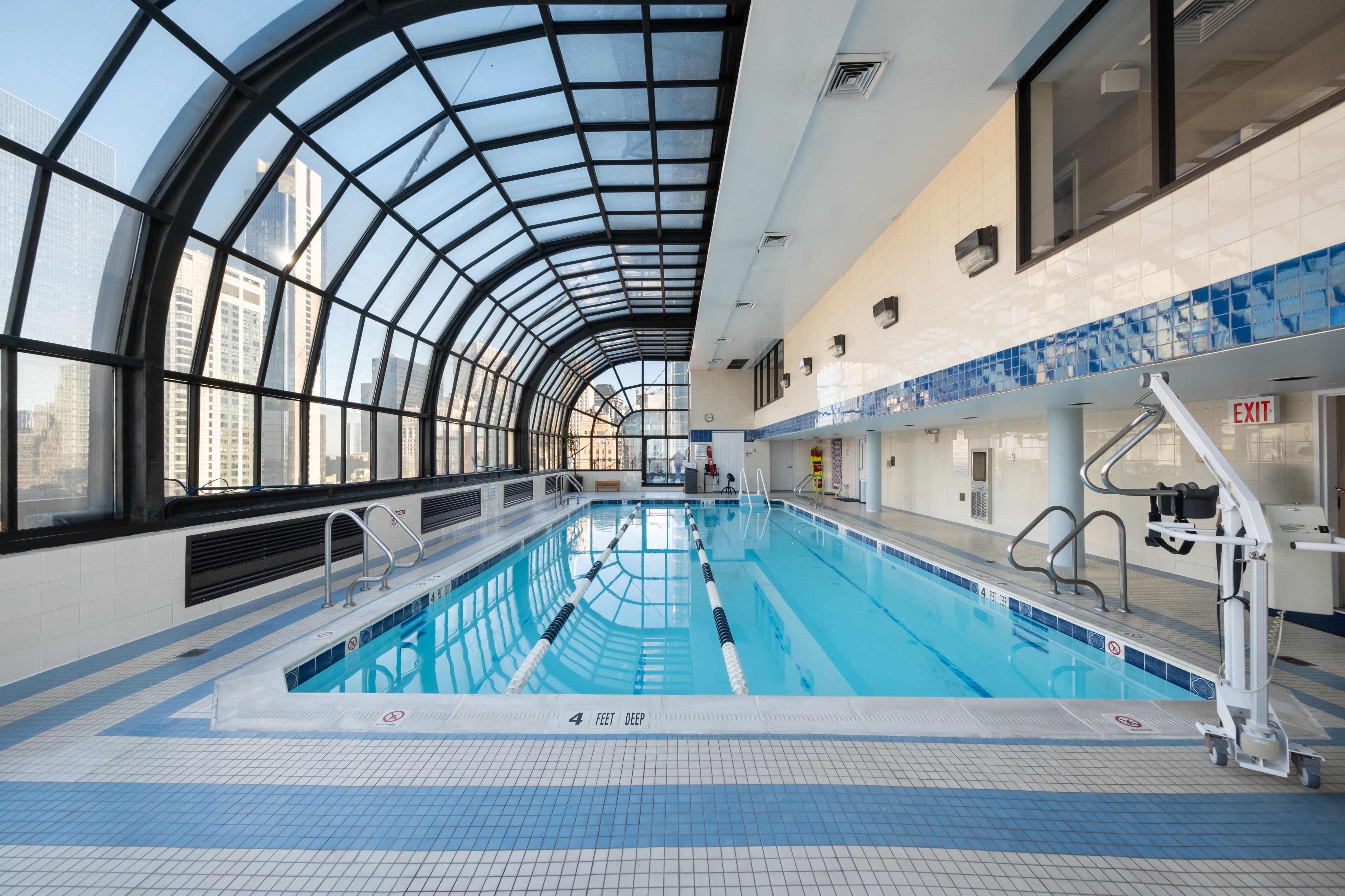 200 Rector Place, Unit 16F Manhattan, NY 10280 - Photo 19 of 25 a view of entryway and hall with wooden floor
