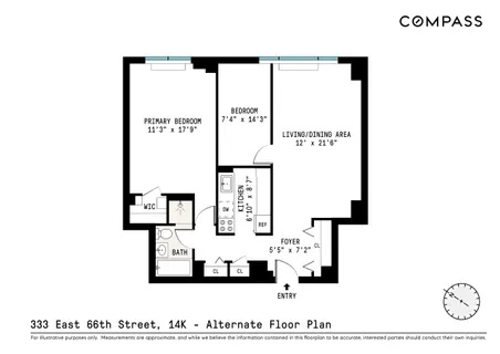 $699,000 | 333 East 66th Street, Unit 14K | Lenox Hill