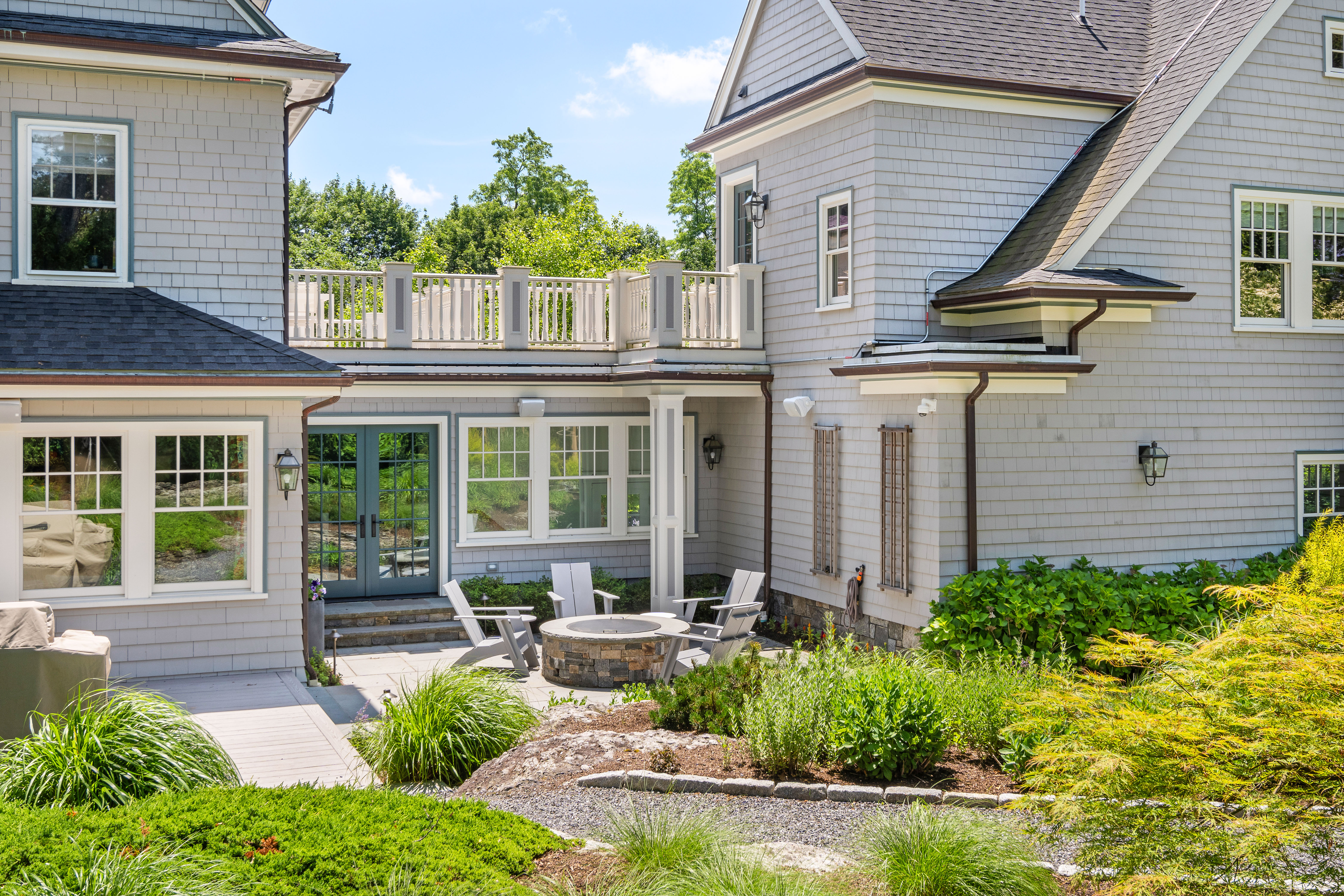 161 Pine Ridge Road Waban, MA 02468 - Photo 3 of 8 a view of a house with sitting area and garden