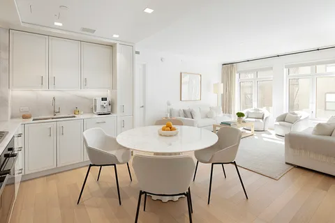 a view of kitchen with breakfast area