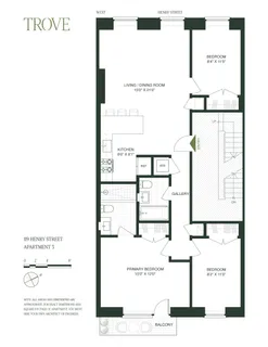 $2,250,000 | 119 Henry Street, Unit 3 | Brooklyn Heights