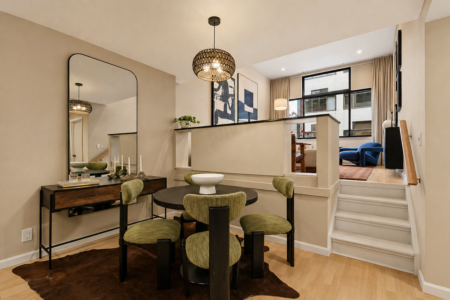 77 Bleecker Street, Unit 724 Manhattan, NY 10012 - Photo 3 of 7 a view of a dining room with furniture