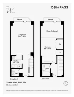 $1,095,000 | 250 West 89th Street, Unit 9D | Upper West Side