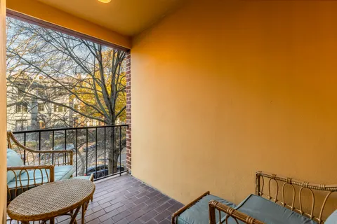 a view of workspace with wooden floor