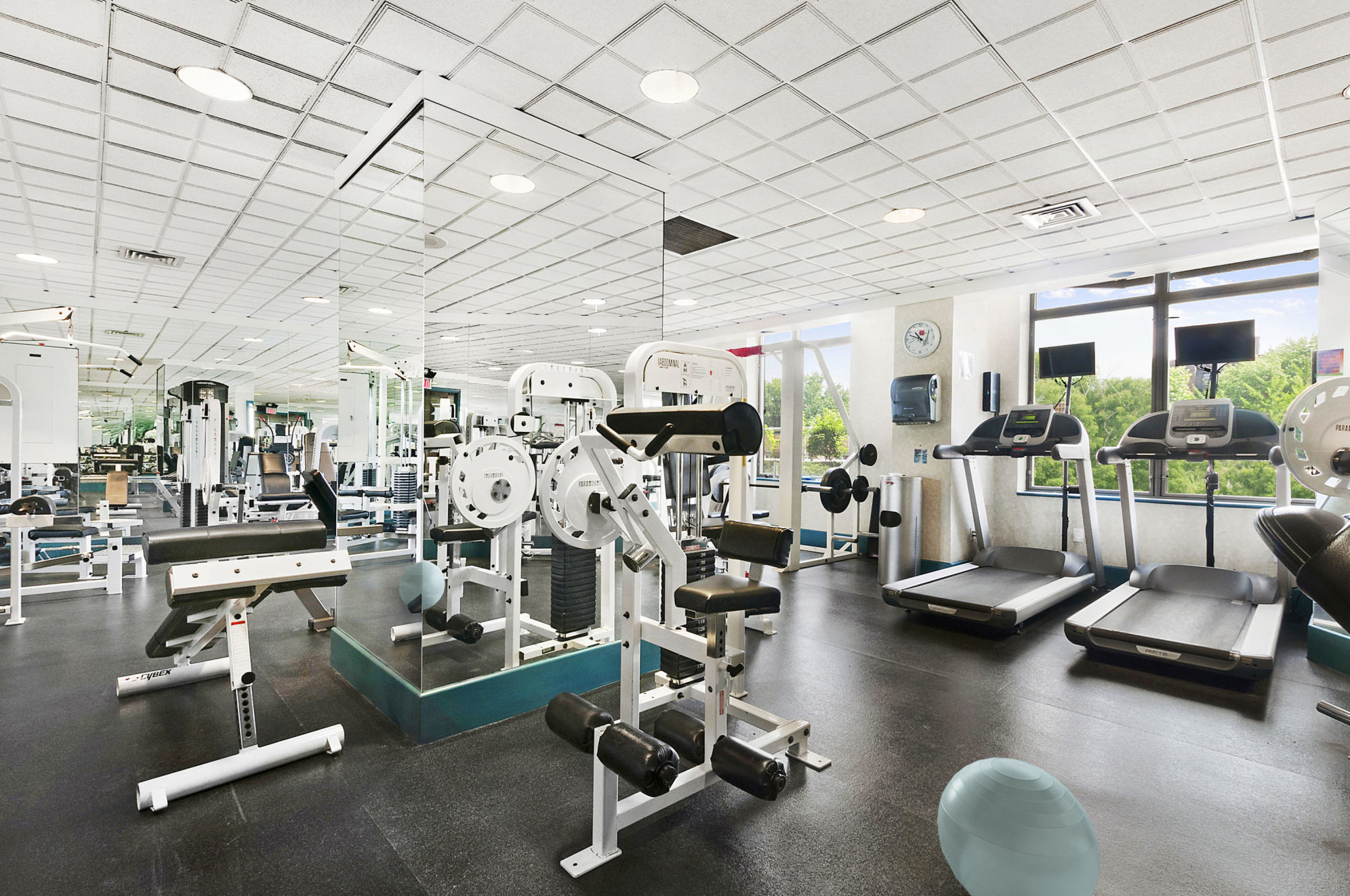 112-01 Queens Boulevard, Unit 24F Queens, NY 11375 - Photo 8 of 15 a view of a room with gym equipment