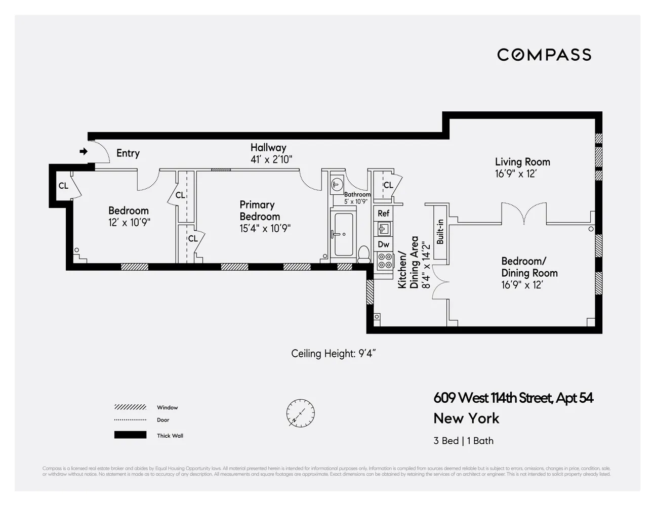 $1,150,000 | 609 West 114th Street, Unit 54 | Morningside Heights