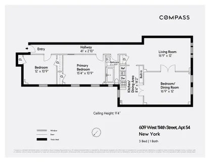 $1,150,000 | 609 West 114th Street, Unit 54 | Morningside Heights