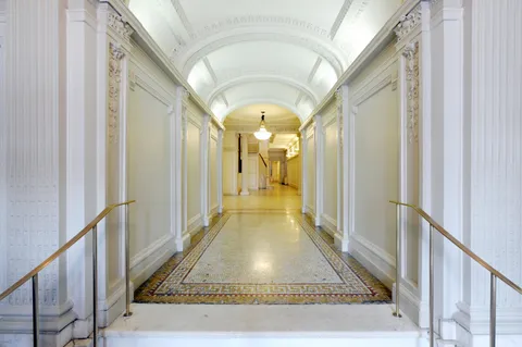 a close up of a street