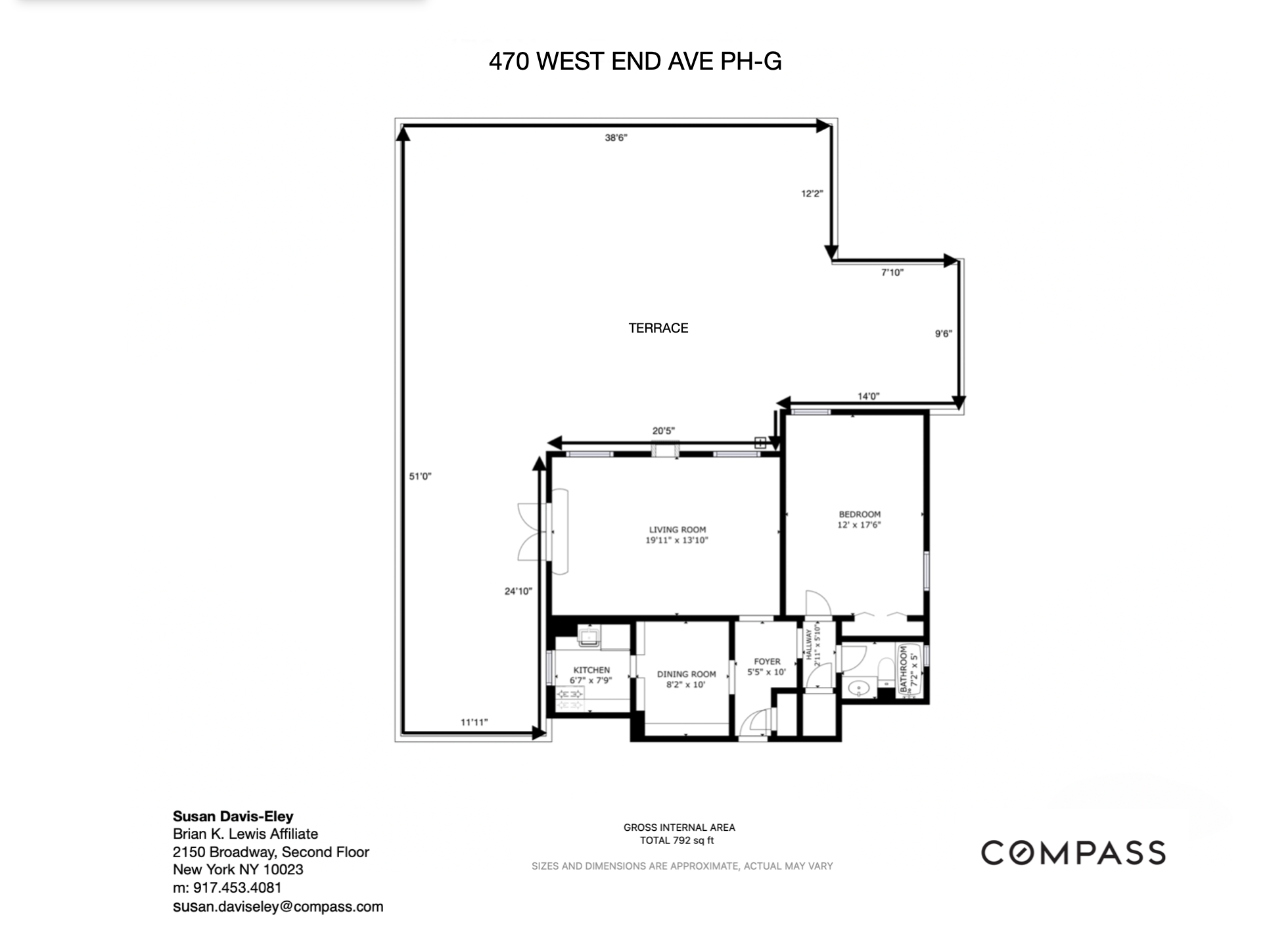 470 West End Avenue, Unit PH-G New York, NY 10024 - Photo 22 of 22 a picture of floor plan