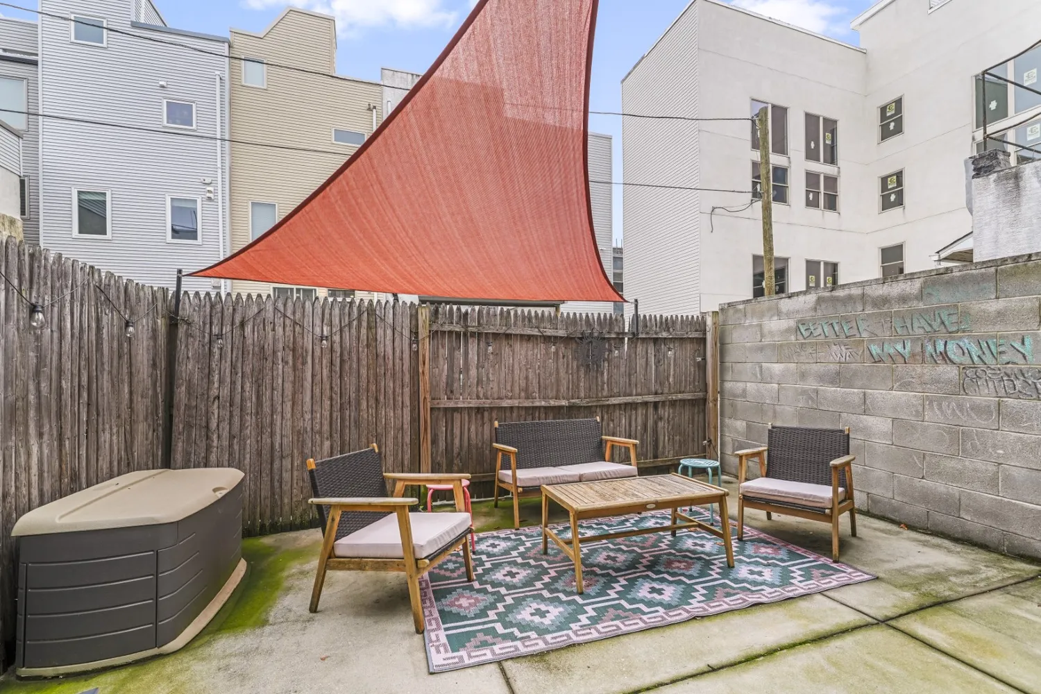 a bedroom with a bed and a closet