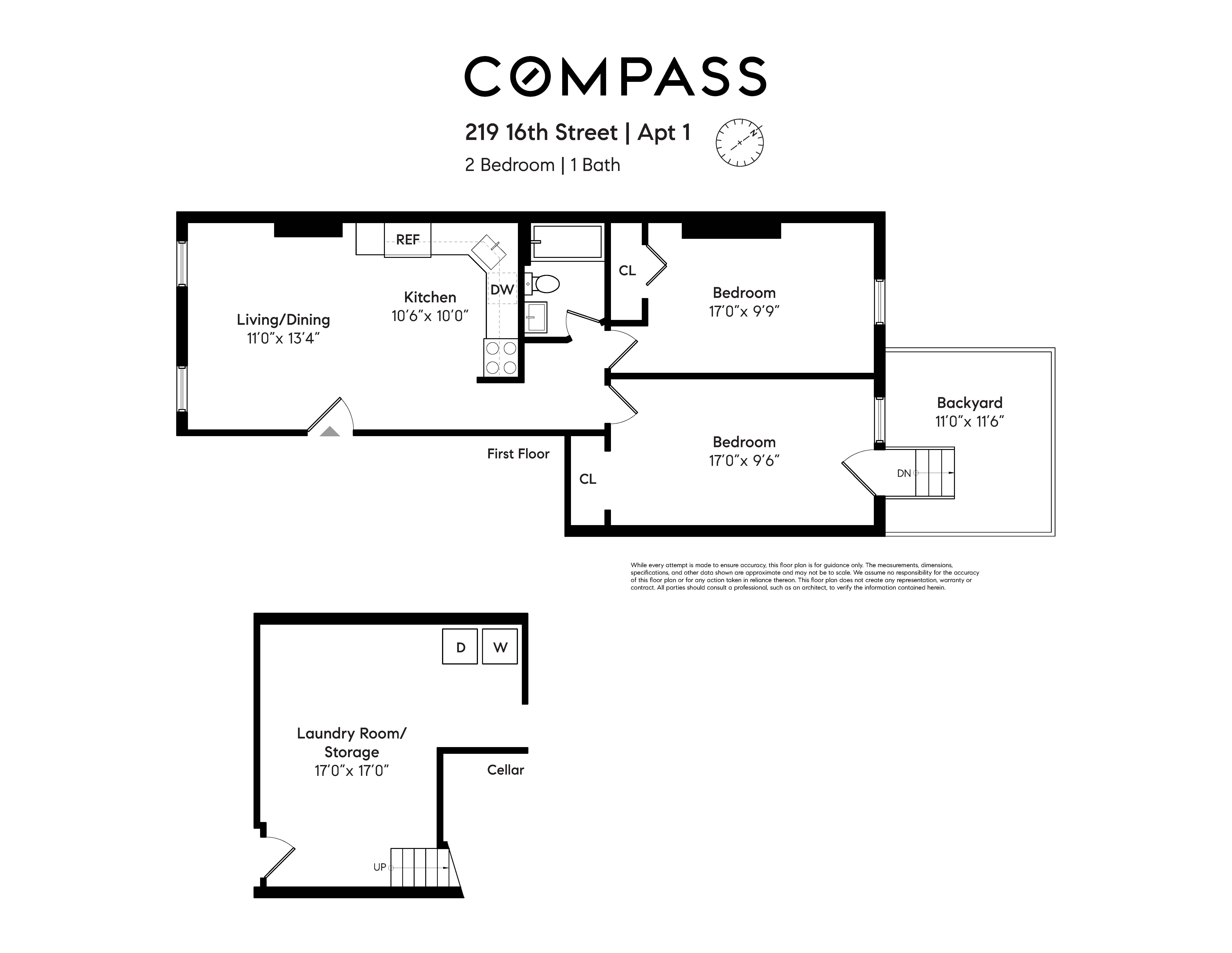 219 16th Street, Unit 1 Brooklyn, NY 11215 - Photo 7 of 7 a picture of a book and a white refrigerator