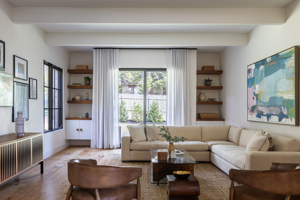 400 Inwood Road Austin, TX 78746 - Photo 15 of 43 a living room with furniture large window and wooden floor