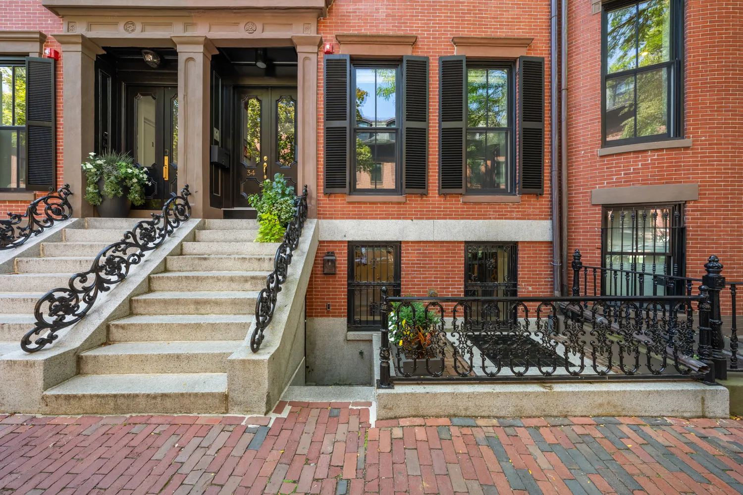a view of a building with a porch