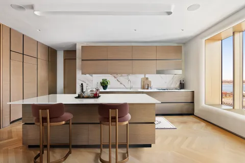 a view of table and chair in a room