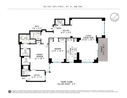 $3,295,000 | 150 East 69th Street, Unit 3FX | Lenox Hill