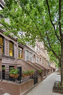front view of a building with a street
