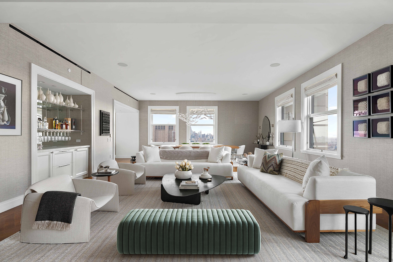 2 Park Place, Unit 35A Manhattan, NY 10007 - Photo 2 of 21 a living room with furniture rug and window