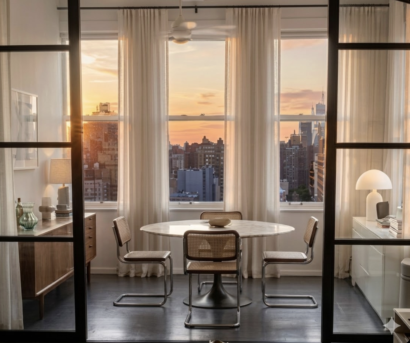 315 7th Avenue, Unit 17A Manhattan, NY 10001 - Photo 2 of 12 a living room with furniture and a window