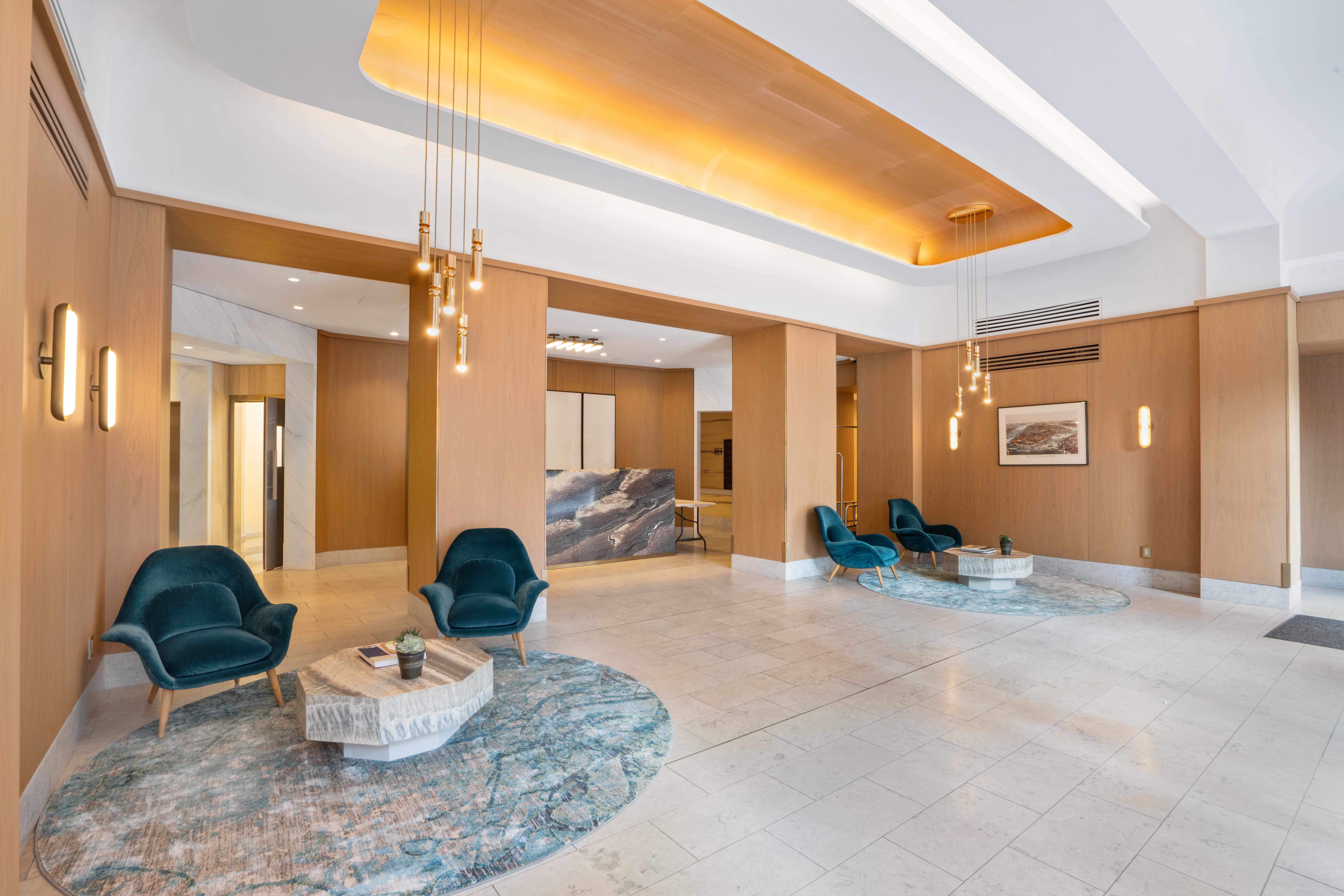 377 Rector Place, Unit 7K Manhattan, NY 10280 - Photo 9 of 11 a view of a livingroom with furniture and a rug