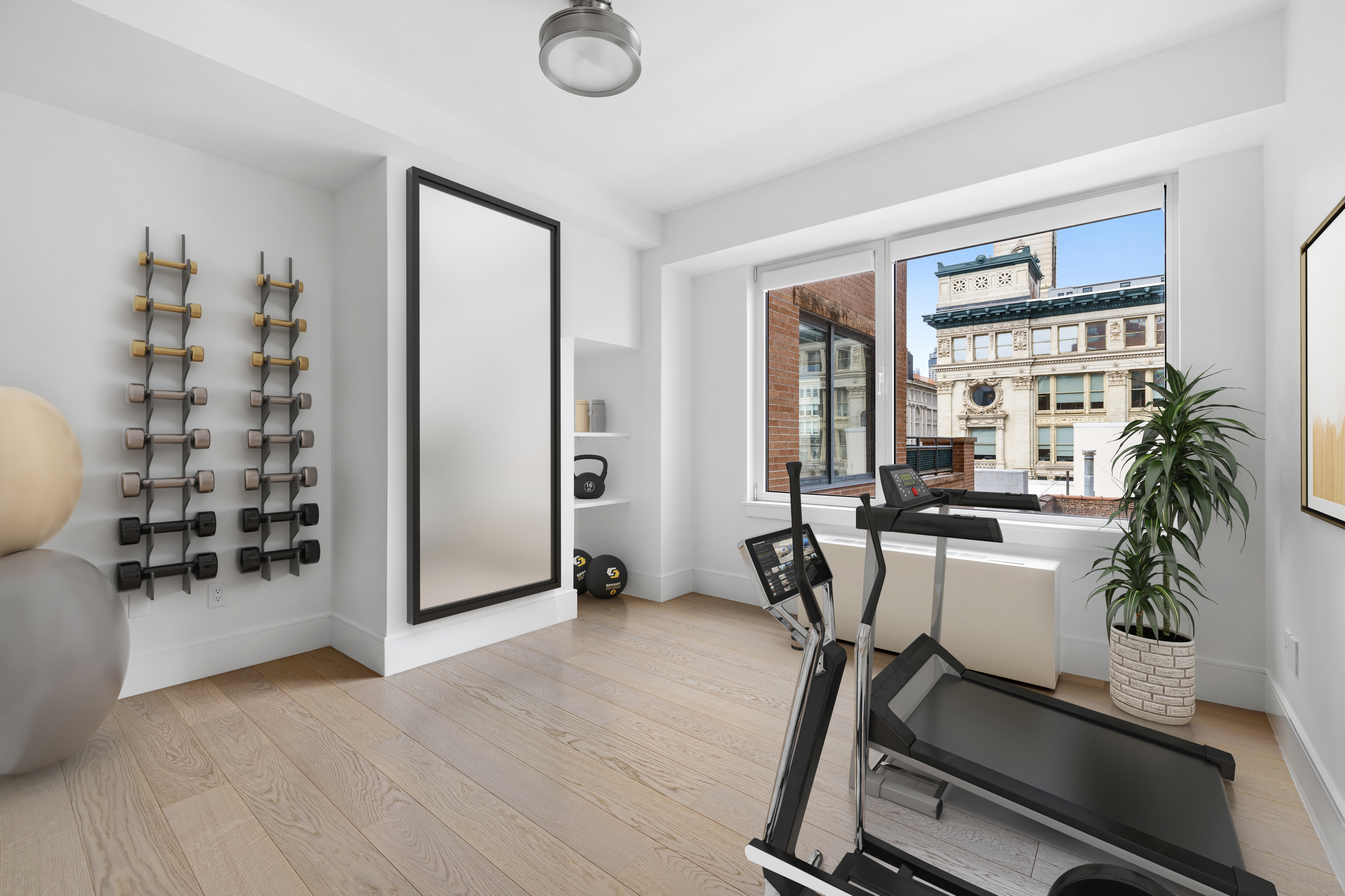 63 West 17th Street, Unit 7A Manhattan, NY 10011 - Photo 22 of 32 a view of a room with gym equipment