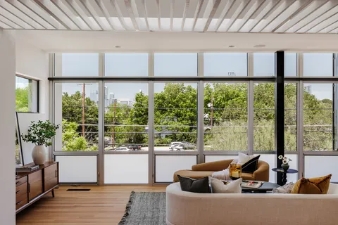 a view of a living room washer and dryer