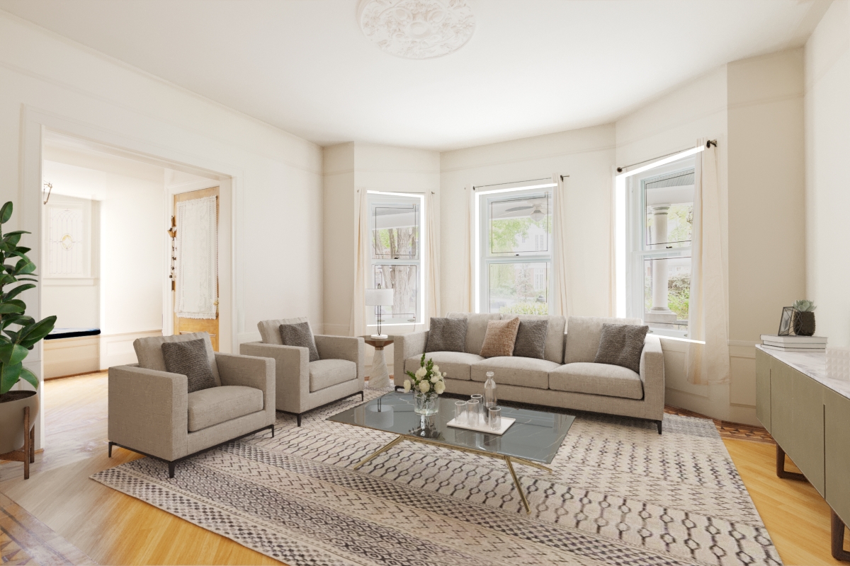 196 Marlborough Road Brooklyn, NY 11226 - Photo 8 of 23 a living room with furniture and a large window