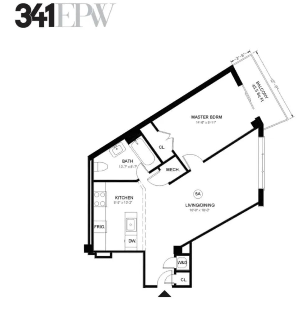 $3,840 | 341 Eastern Parkway, Unit 5A | Crown Heights