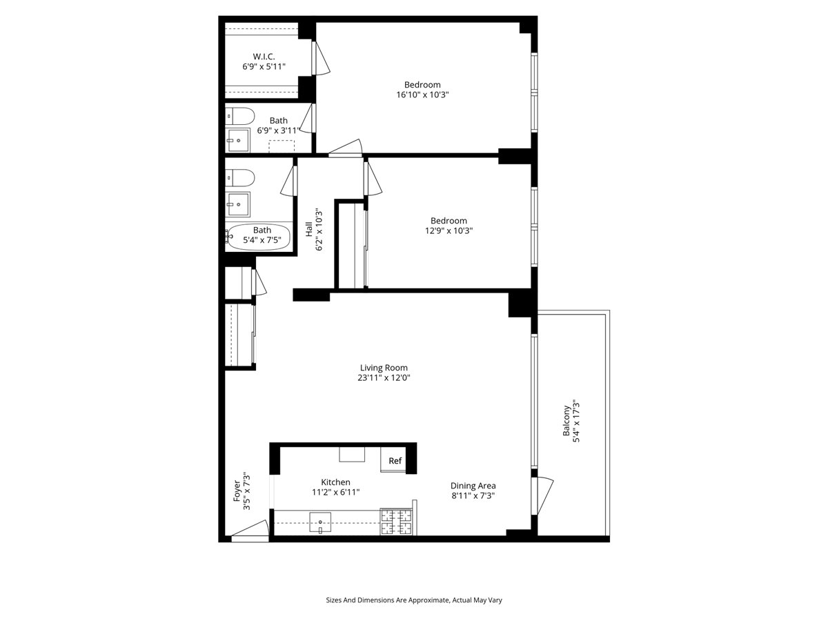 448 Neptune Avenue, Unit 16K Brooklyn, NY 11224 - Photo 28 of 28 a picture of a floor plan