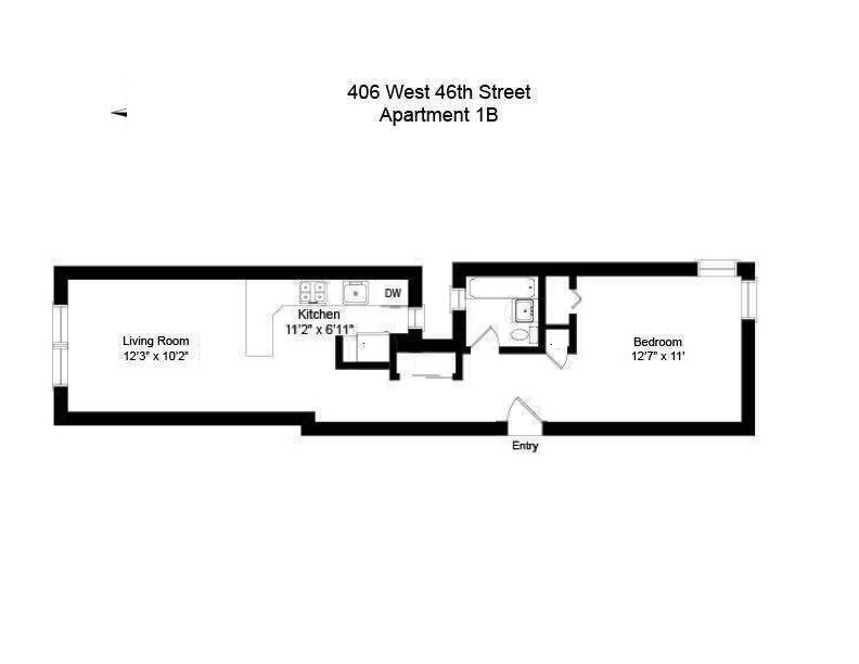 406 West 46th Street, Unit 1B Manhattan, NY 10036 - Photo 8 of 8 a picture of a park