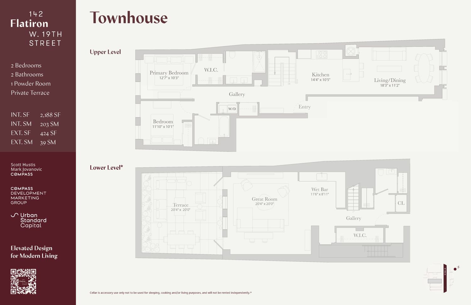 $2,880,000 | 142 West 19th Street, Unit TH | Chelsea