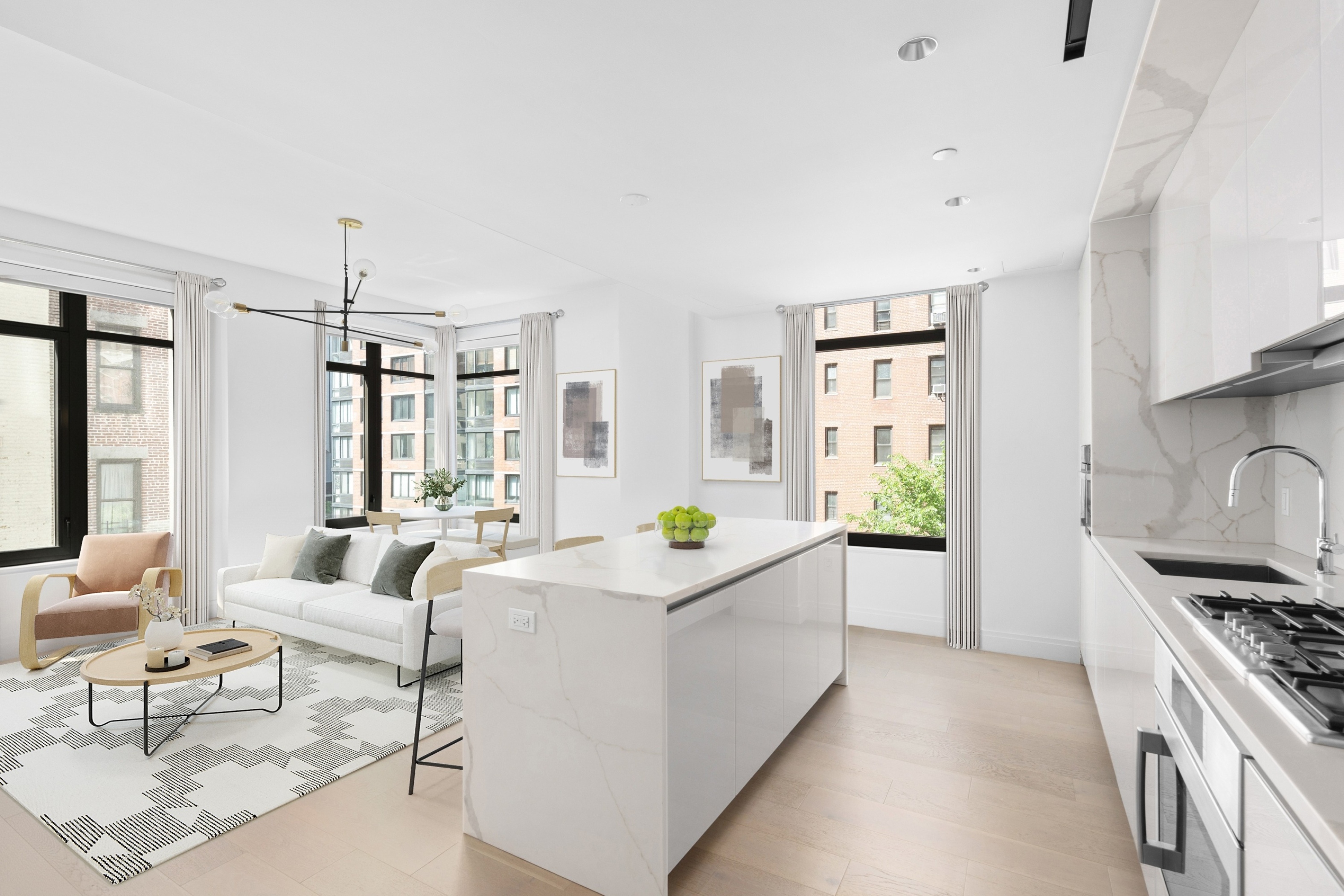 212 West 95th Street, Unit 4A Manhattan, NY 10025 - Photo 1 of 12 a living room with furniture and a table