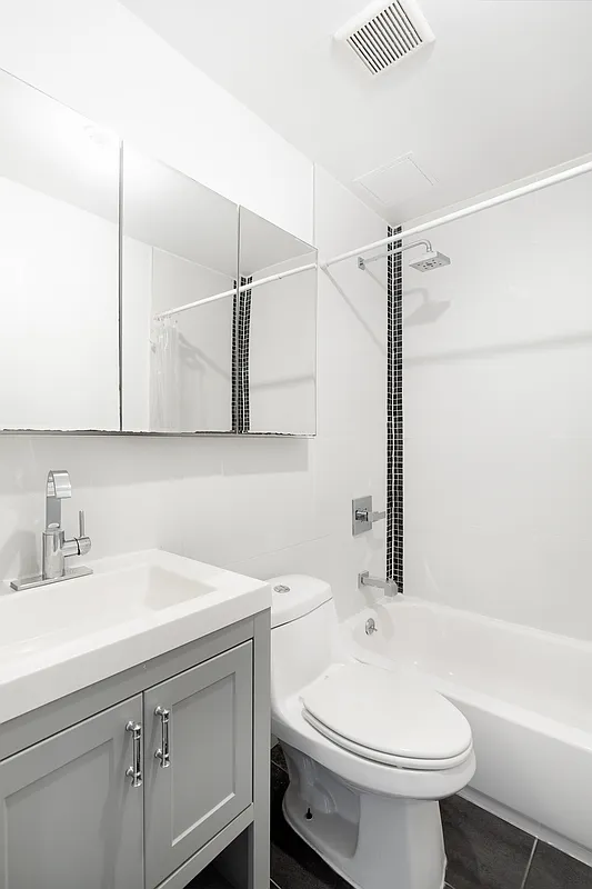 834 Halsey Street, Unit 2 Brooklyn, NY 11233 - Photo 7 of 10 a bathroom with a sink a toilet and shower