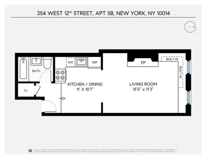 $515,000 | 354 West 12th Street, Unit 5B | West Village
