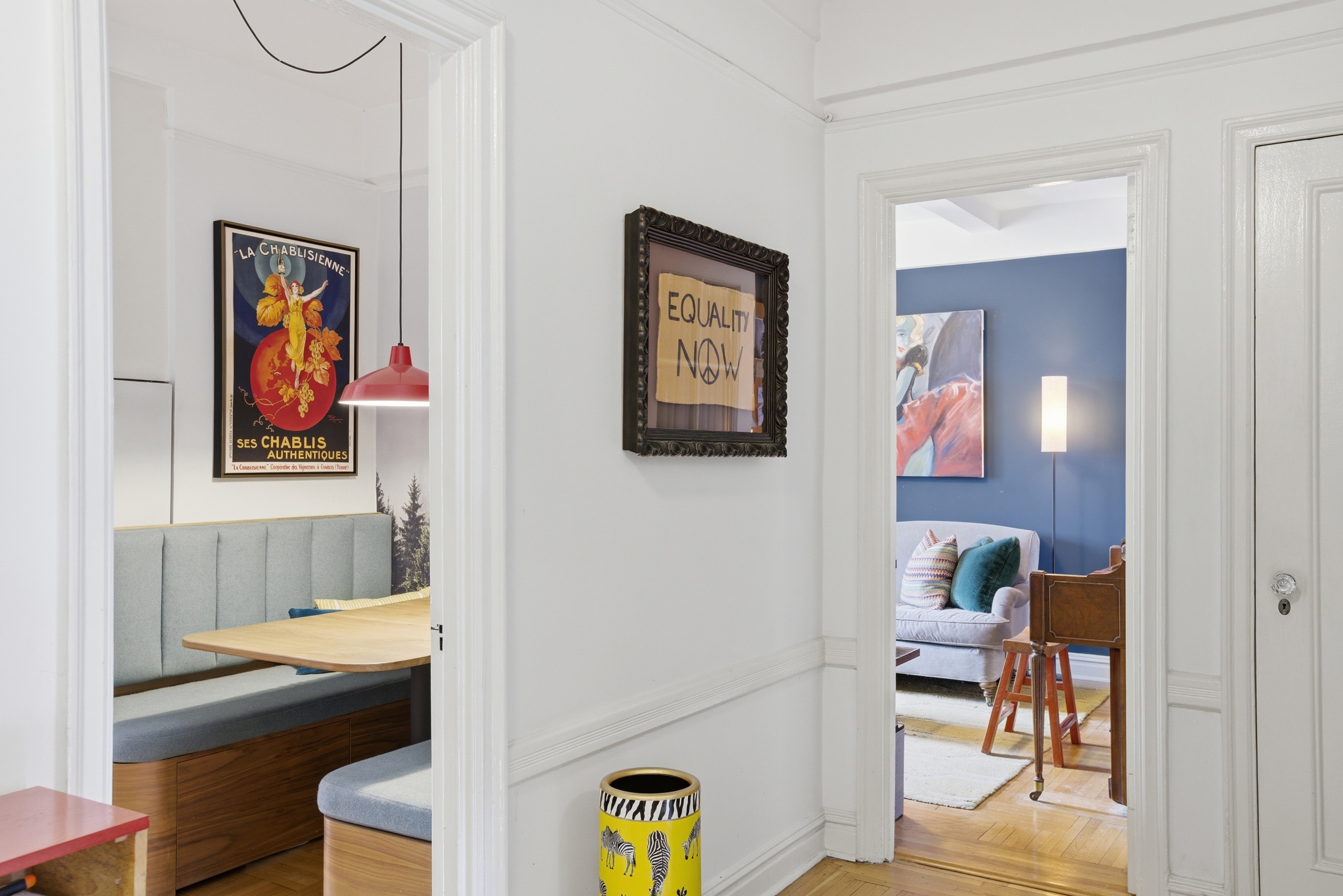 245 West 104th Street, Unit 14C Manhattan, NY 10025 - Photo 7 of 13 a view of a living room and bathroom