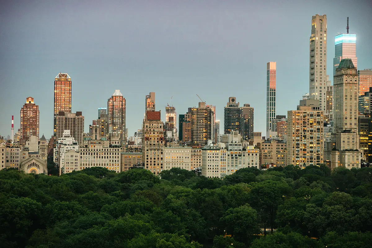 10 West 66th Street, Unit 29E Manhattan, NY 10023 - Photo 25 of 39 a view of a city with tall buildings