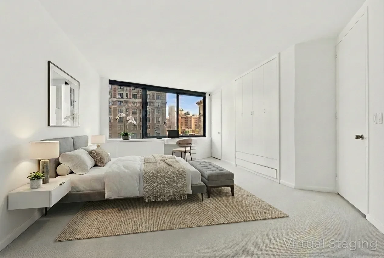 201 West 72nd Street, Unit 8A Manhattan, NY 10023 - Photo 6 of 15 a bedroom with bed and window