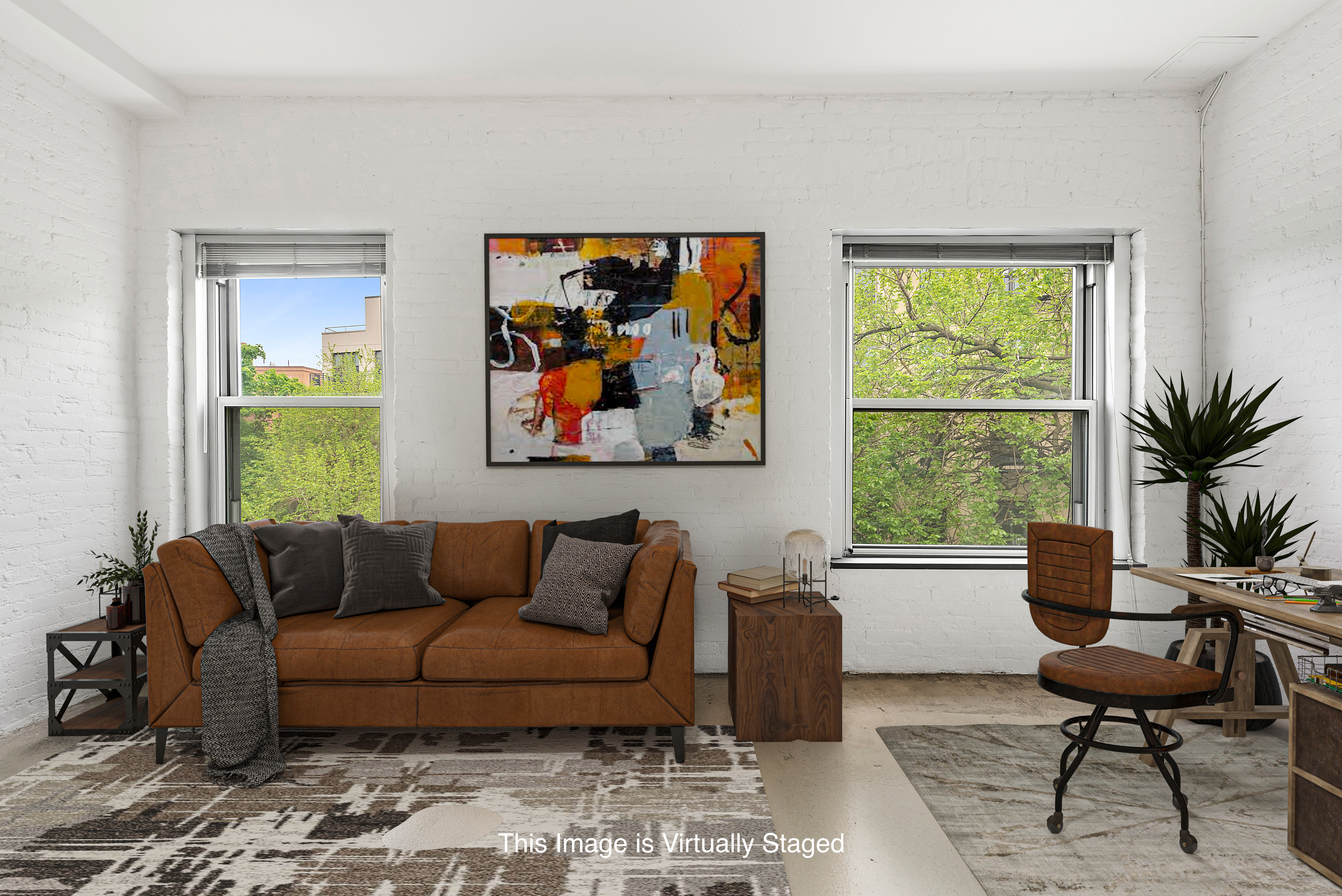 22 West 120th Street Manhattan, NY 10027 - Photo 11 of 21 a living room with furniture and a large window