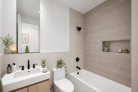 a bathroom with a sink and a bathtub
