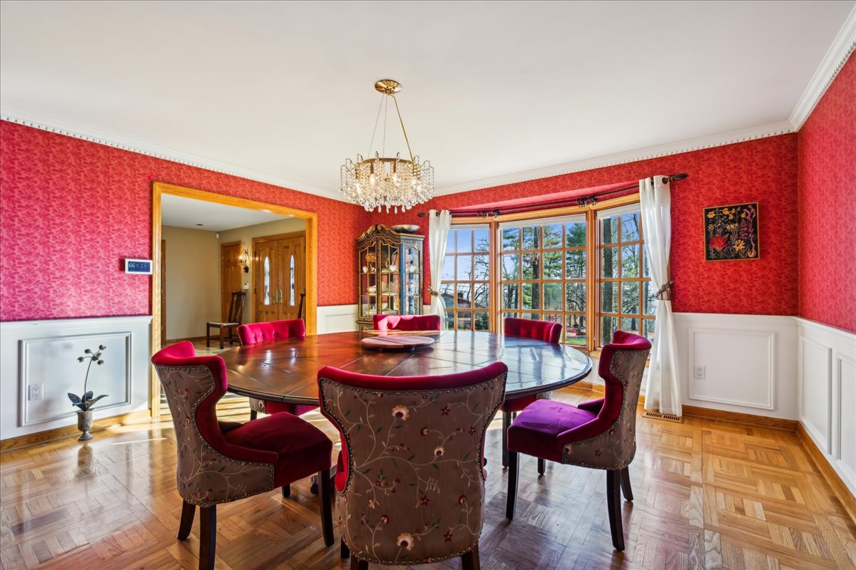 Johnston Drive Watchung, NJ 07069 - Photo 34 of 85 a view of a dining room with furniture and wooden floor