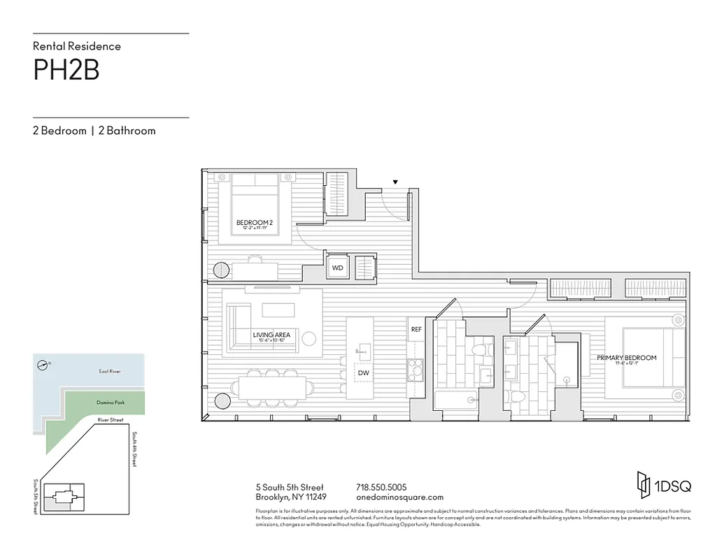 5 South 5th Street, Unit PH2B Brooklyn, NY 11249 - Photo 27 of 27 a black and white photo of a living room