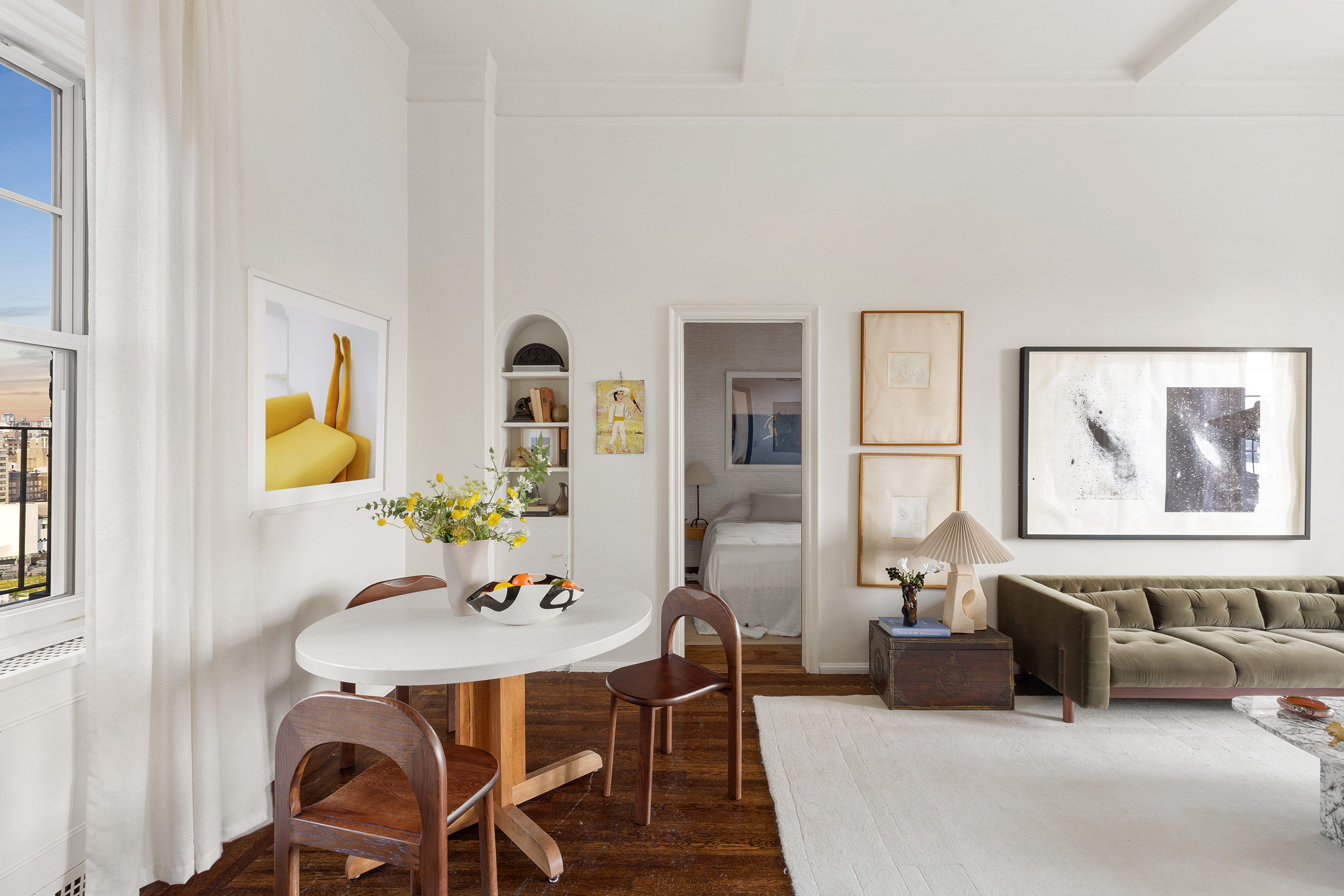 302 West 12th Street, Unit PHE Manhattan, NY 10014 - Photo 6 of 16 a living room with furniture and window