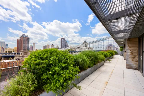 a picture of a building with garden