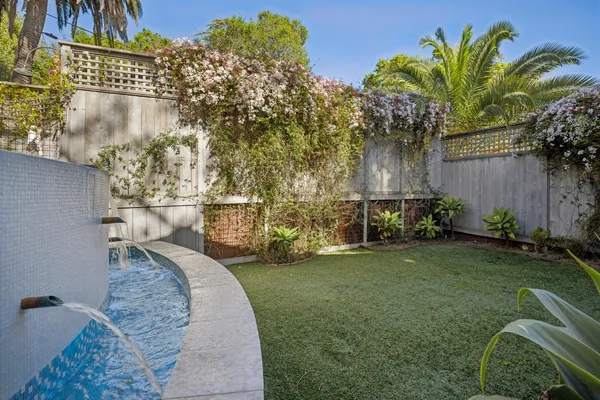 a outdoor space with furniture