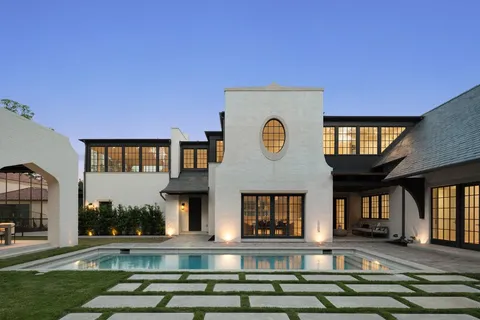 a front view of a house