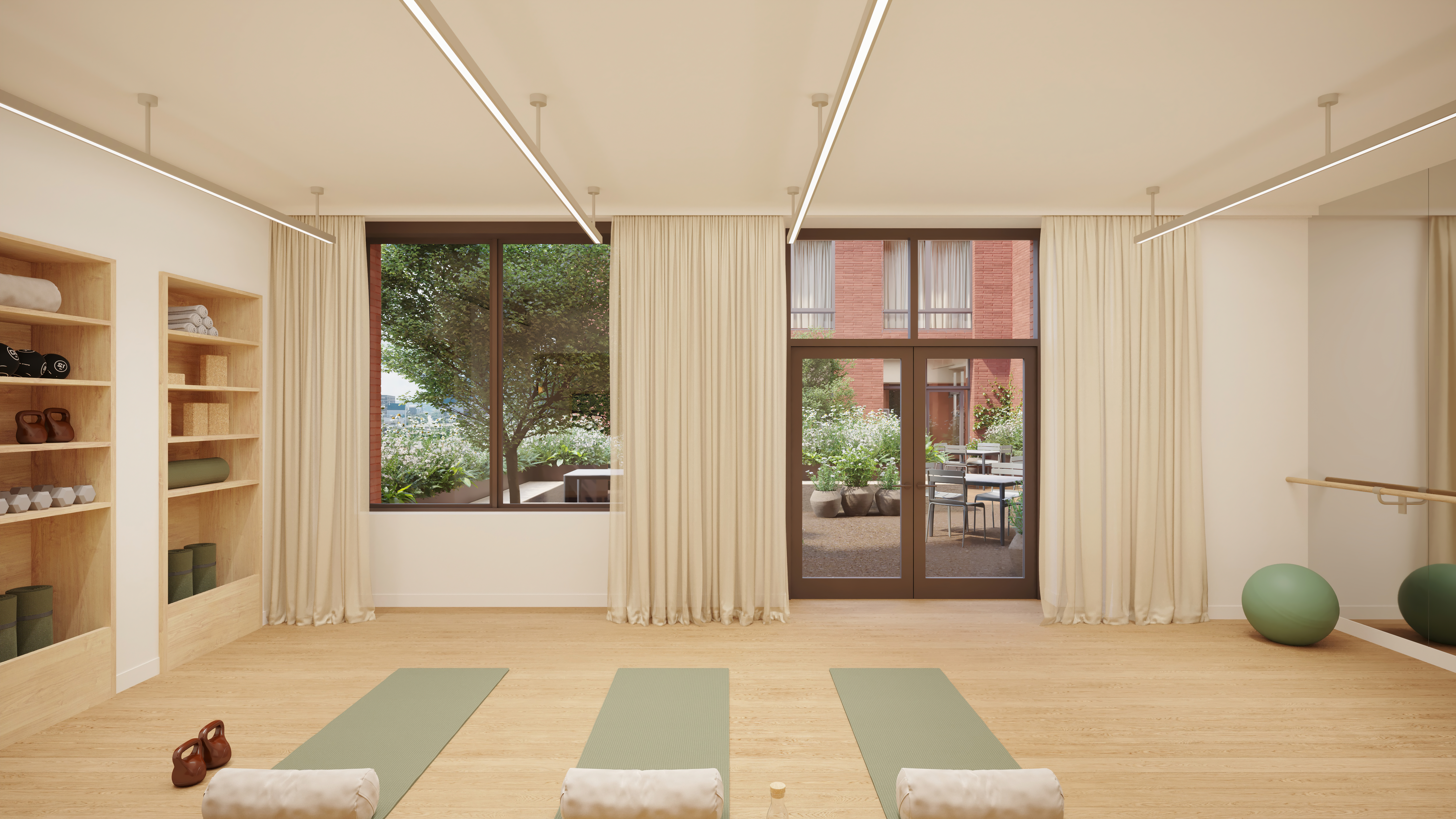 2035 5th Avenue, Unit 7K Manhattan, NY 10035 - Photo 7 of 13 a bedroom with furniture and large windows