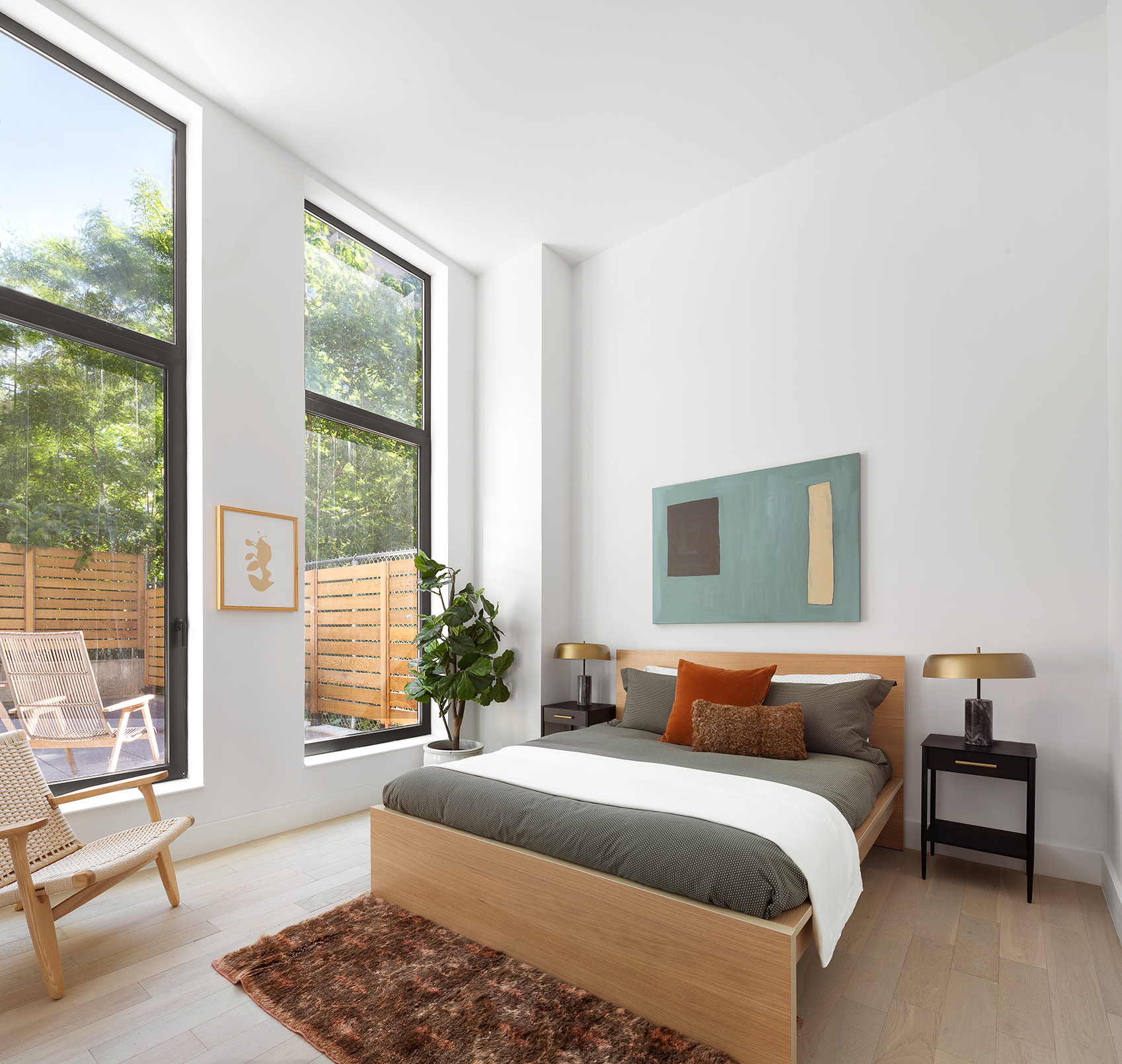 111 Montgomery Street, Unit GARDEN 1B Brooklyn, NY 11225 - Photo 5 of 14 a bedroom with a bed and wooden floor