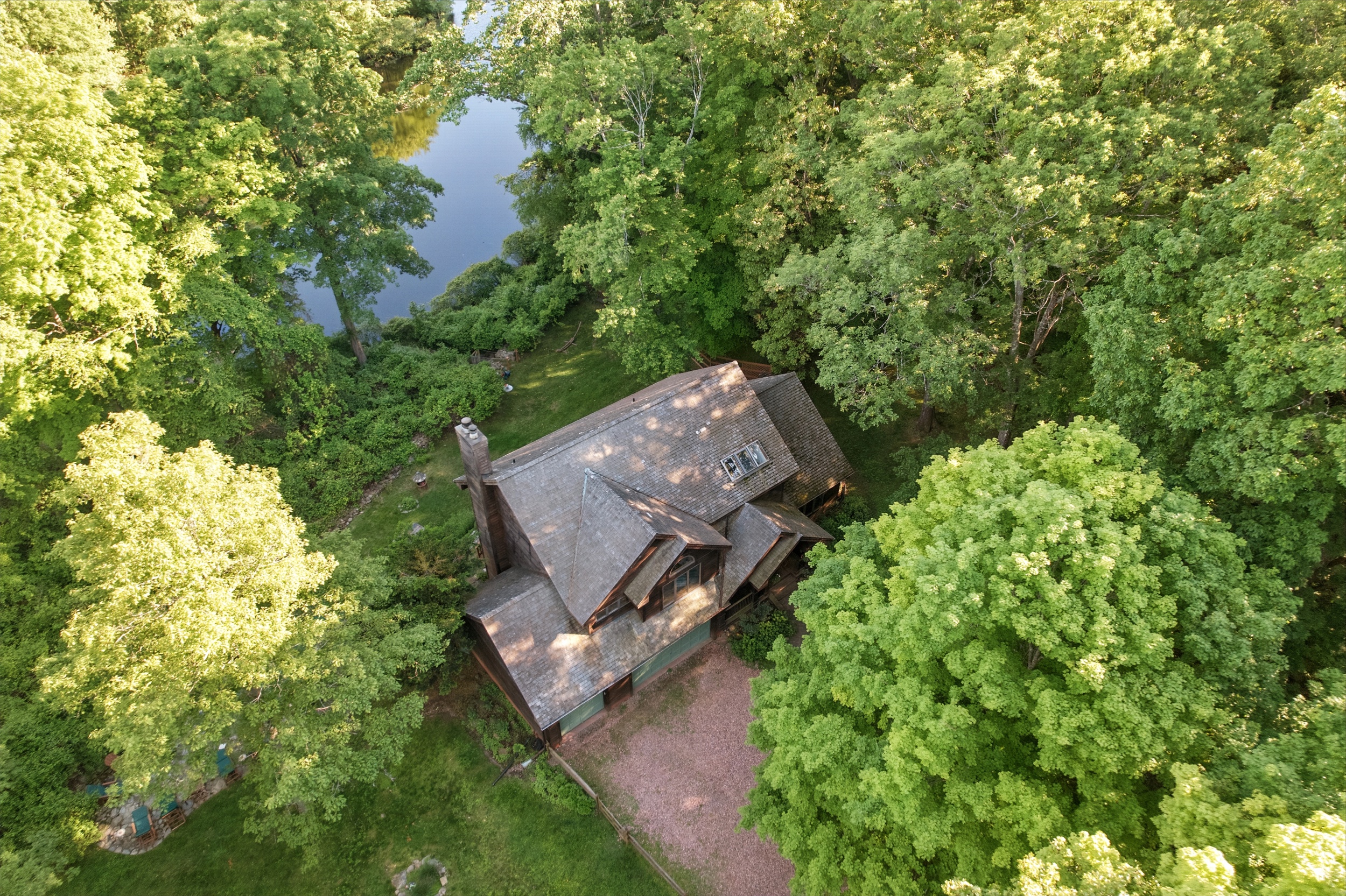 19 Pond Road Cold Spring, NY 10516 - Photo 3 of 32 an aerial view of a house with a yard