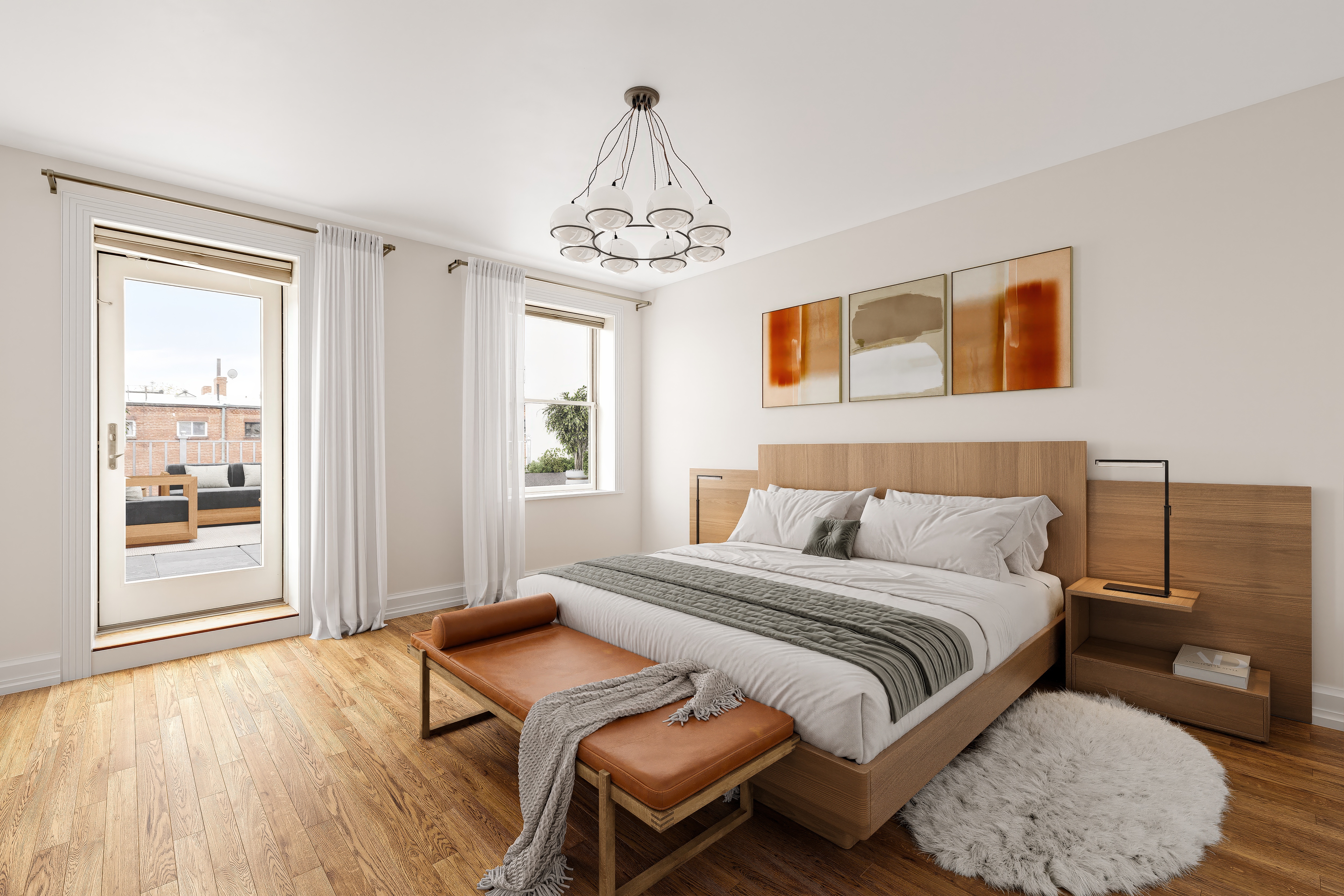 126 Pacific Street Brooklyn, NY 11201 - Photo 11 of 16 a bedroom with a bed and a window